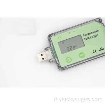 Logger a temperatura USB a catena del freddo con LCD